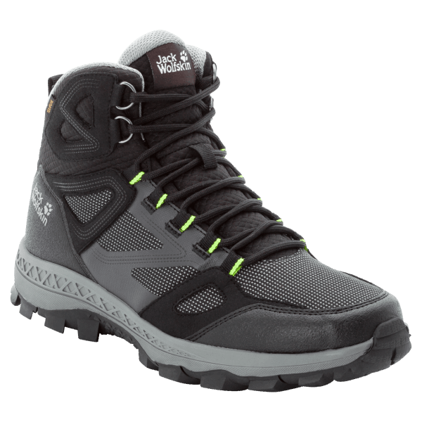 Zwart-grijze Heren Downhill Texapore Mid Jack Wolfskin Origins