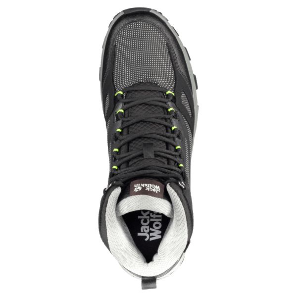 Zwart-grijze Heren Downhill Texapore Mid Jack Wolfskin Origins