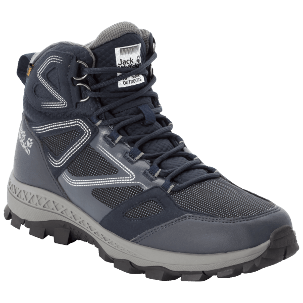 Donkerblauwgrijze Heren Downhill Texapore Mid Brand Jack Wolfskin