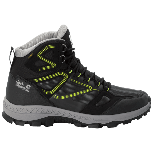Originele Downhill Texapore Mid Black-lime Jack Wolfskin Voor Heren