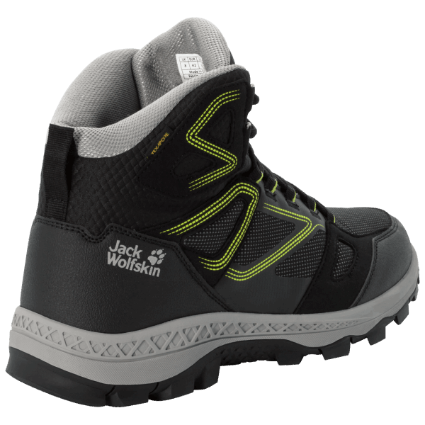 Originele Downhill Texapore Mid Black-lime Jack Wolfskin Voor Heren