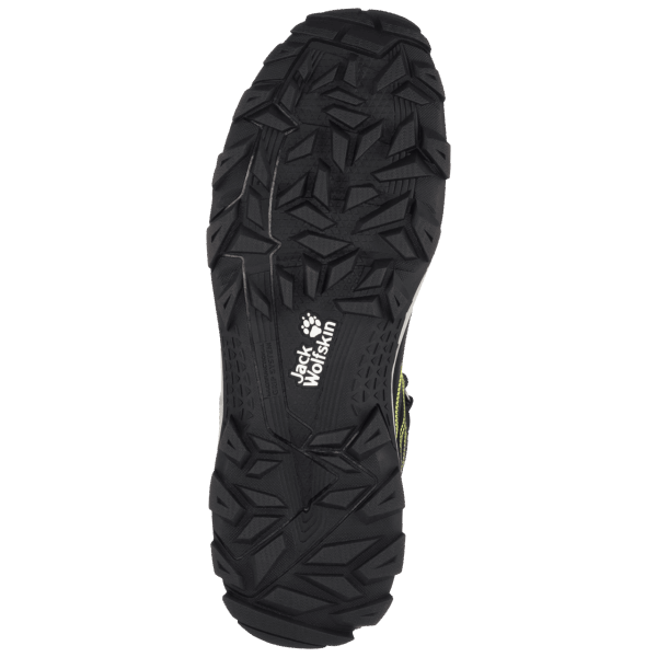 Originele Downhill Texapore Mid Black-lime Jack Wolfskin Voor Heren