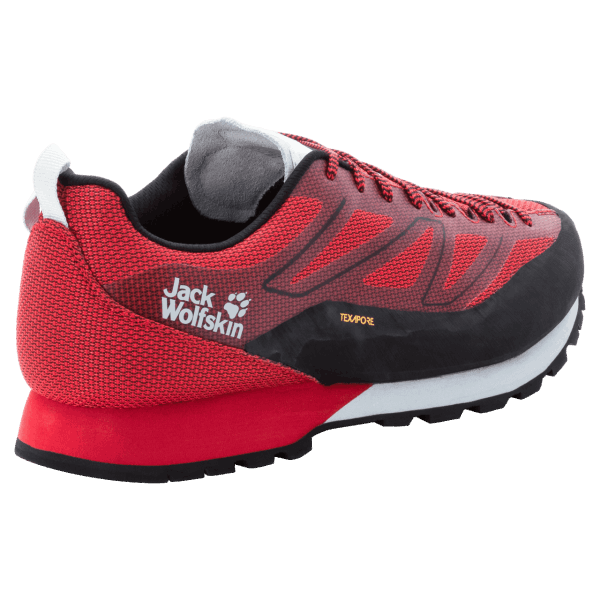 Heren Scrambler 2 Texapore Low Jack Wolfskin Zwart-rode Collectie