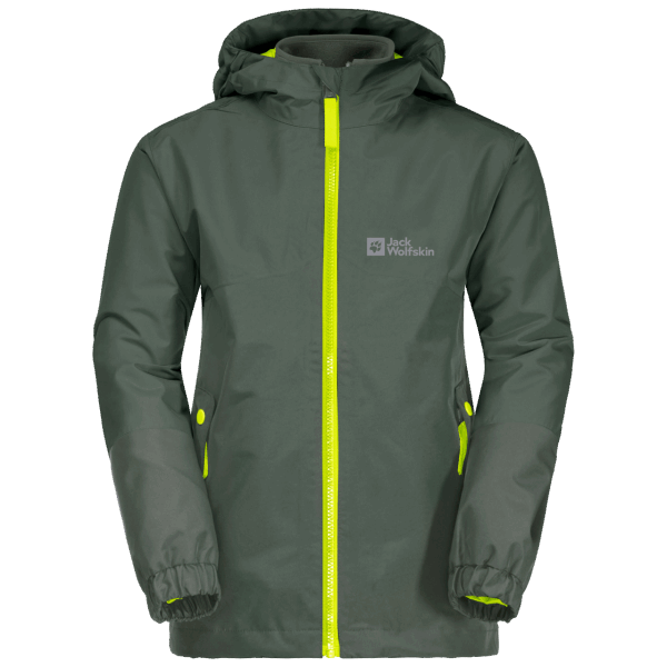 Jongens Ijsland 3in1 Jas Merken Tijm Groen Jack Wolfskin