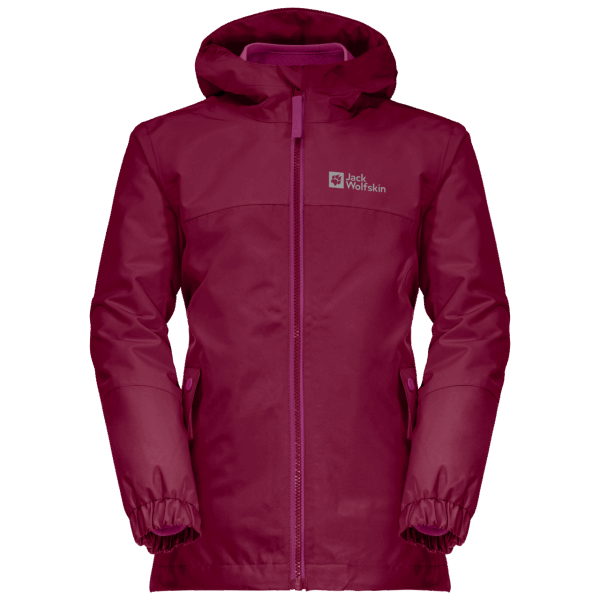 Jack Wolfskin Dark Ruby ​​girl's Iceland 3in1 Jacket Hot