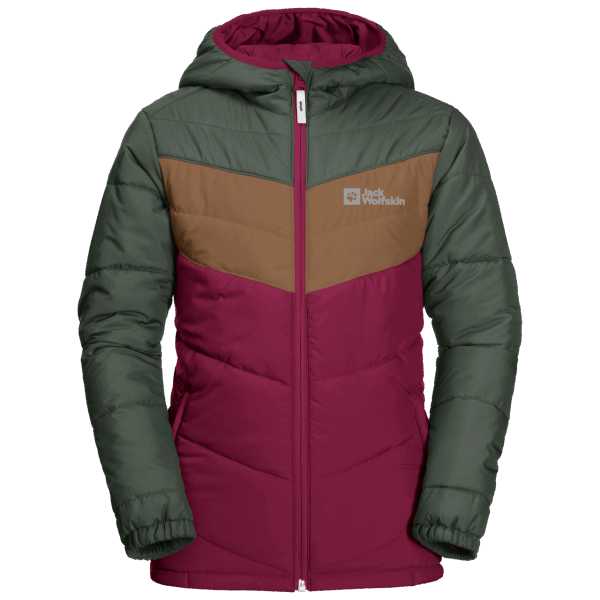 Nieuwe Jack Wolfskin Dark Ruby ​​drie Heuvels Kinderjas