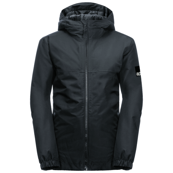 Zwarte Hot Jack Wolfskin Jeugdgeest 2l Geïsoleerde Jas