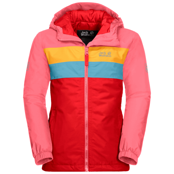 Jack Wolfskin Brands Vier Meren Kinderjas Vurig Rood