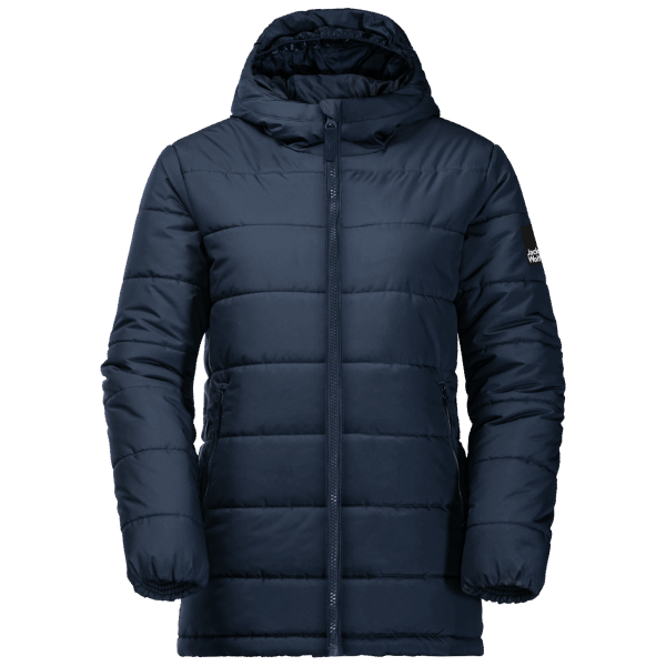 Best Night Blue Jack Wolfskin Jeugdgeest Geïsoleerde Lange Jas