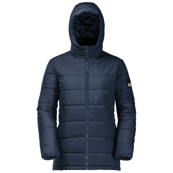 Best Night Blue Jack Wolfskin Jeugdgeest Geïsoleerde Lange Jas