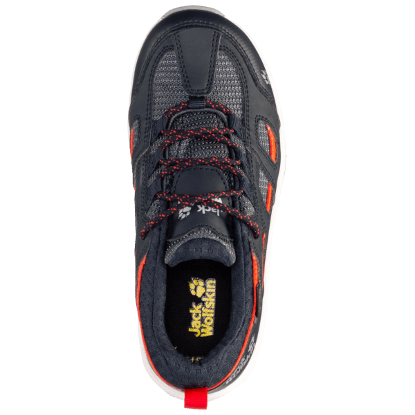 Kid's Vojo Texapore Low Night Blauw-rode Jack Wolfskin-collecties