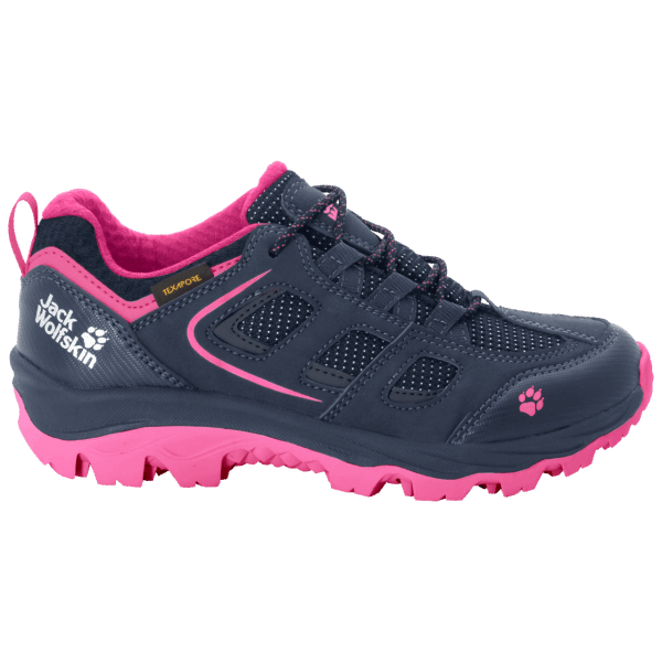 Kid's Vojo Texapore Low Origins Jack Wolfskin Blauw-roze