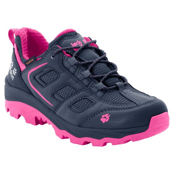 Kid's Vojo Texapore Low Origins Jack Wolfskin Blauw-roze