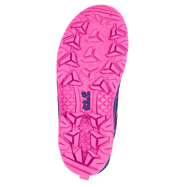 Kid's Vojo Texapore Low Origins Jack Wolfskin Blauw-roze