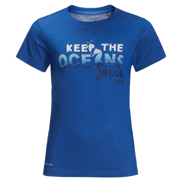 Jack Wolfskin New Kid's Ocean Wave T Kustblauw