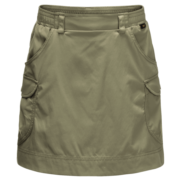 Nieuwe Schatzoekerskort Kaki Jack Wolfskin Voor Meisjes