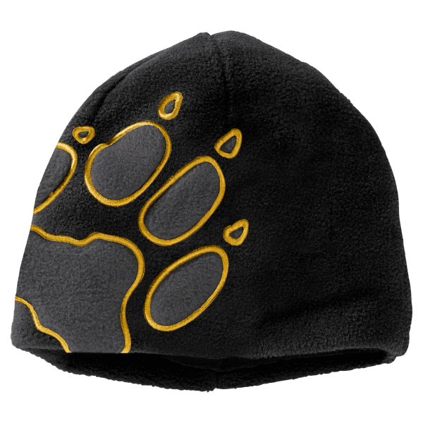 Originele Zwarte Voorpoot Muts Kinder Jack Wolfskin