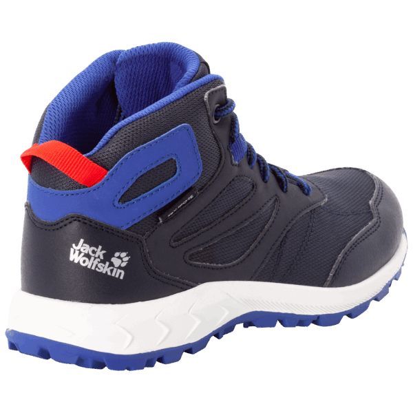 Woodland Texapore Mid K Collections Nacht Blauw-rood Jack Wolfskin