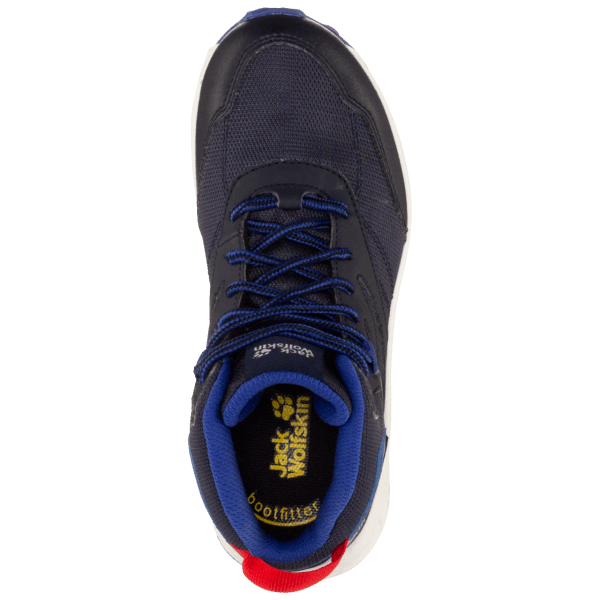 Woodland Texapore Mid K Collections Nacht Blauw-rood Jack Wolfskin