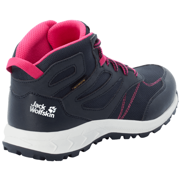 Jack Wolfskin Nachtblauw-roze Herkomst Woodland Texapore Mid K