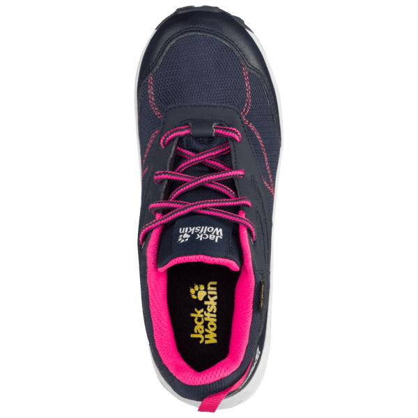 Jack Wolfskin Merk Woodland Texapore Low K Night Blauw-roze
