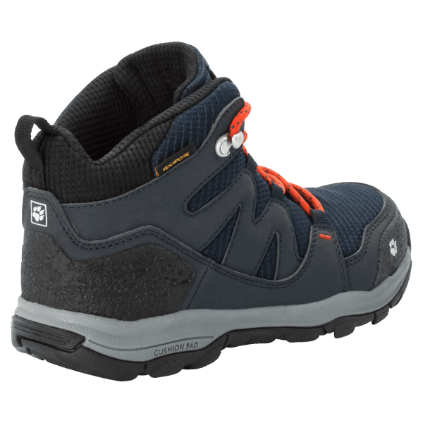 Blauw-oranje Origins Jack Wolfskin Mtn Attack 3 Texapore Halfhoge Wandelschoenen Voor Kinderen