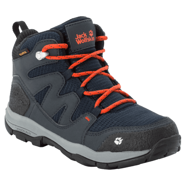 Blauw-oranje Origins Jack Wolfskin Mtn Attack 3 Texapore Halfhoge Wandelschoenen Voor Kinderen