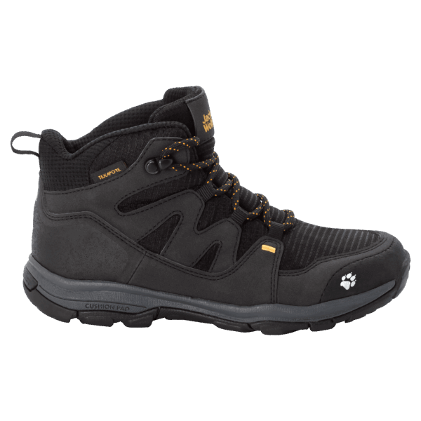 Zwarte Mtn Attack 3 Texapore Mid Wandelschoenen Voor Kinderen Jack Wolfskin