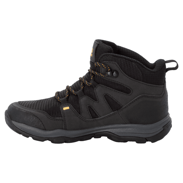 Zwarte Mtn Attack 3 Texapore Mid Wandelschoenen Voor Kinderen Jack Wolfskin