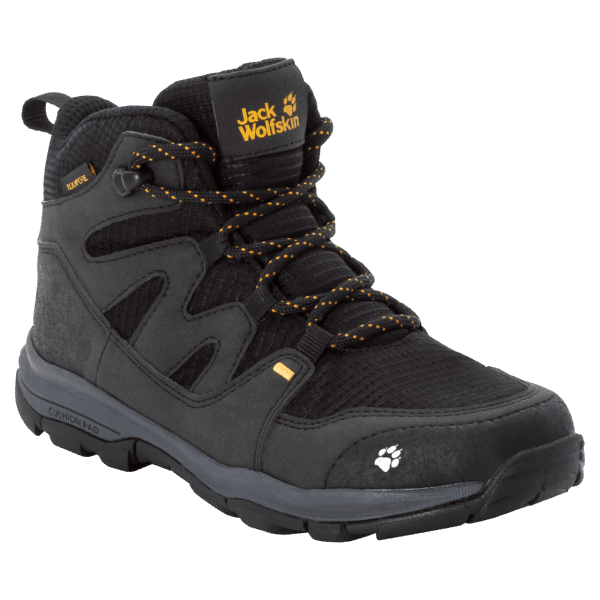 Zwarte Mtn Attack 3 Texapore Mid Wandelschoenen Voor Kinderen Jack Wolfskin