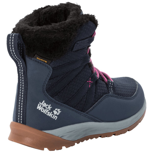 Best Kid's Polar Wolf Texapore Hoge Winterlaarzen Donkerblauw-grijze Jack Wolfskin