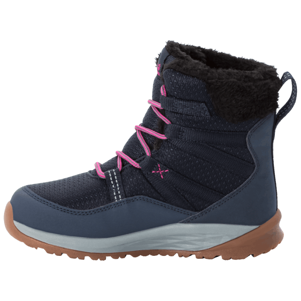 Best Kid's Polar Wolf Texapore Hoge Winterlaarzen Donkerblauw-grijze Jack Wolfskin