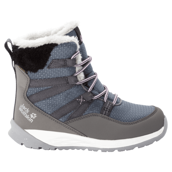 Nieuwe Jack Wolfskin Kiezelgrijs-witte Hoge Winterlaarzen Polar Wolf Texapore Voor Kinderen