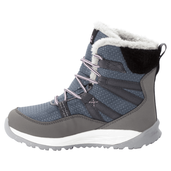 Nieuwe Jack Wolfskin Kiezelgrijs-witte Hoge Winterlaarzen Polar Wolf Texapore Voor Kinderen
