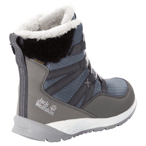 Nieuwe Jack Wolfskin Kiezelgrijs-witte Hoge Winterlaarzen Polar Wolf Texapore Voor Kinderen