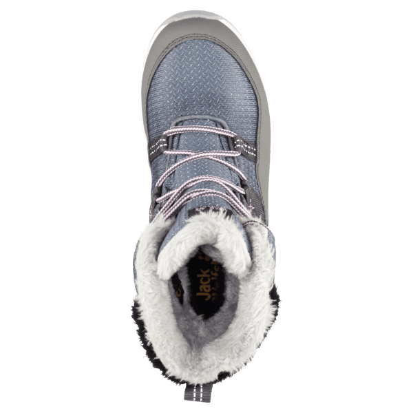 Nieuwe Jack Wolfskin Kiezelgrijs-witte Hoge Winterlaarzen Polar Wolf Texapore Voor Kinderen