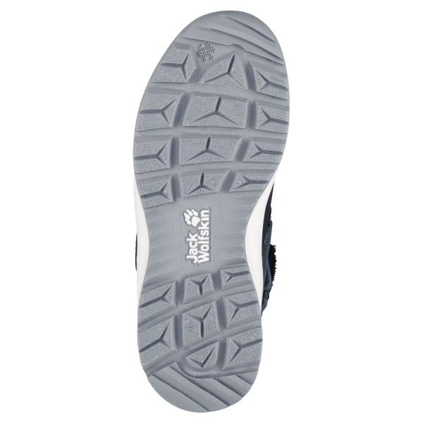 Nieuwe Jack Wolfskin Polar Wolf Texapore Mid Vc Kinder Winterlaarzen Donkerblauw-wit
