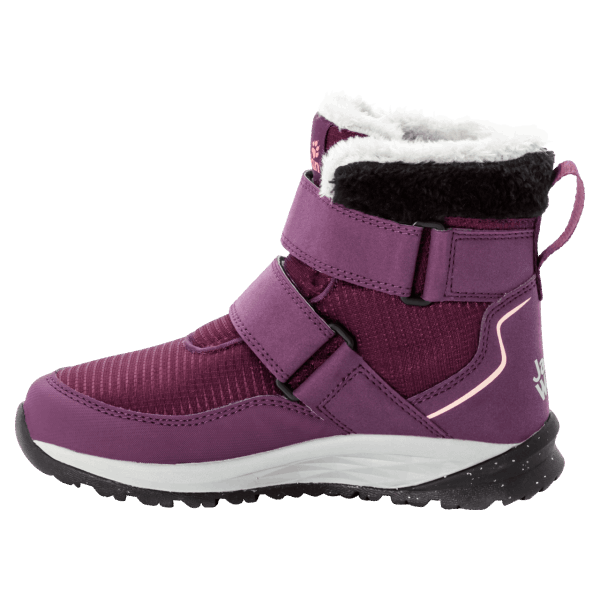 Collectie Paarse Jack Wolfskin Polar Wolf Texapore Mid Vc Winterlaarzen Voor Kinderen