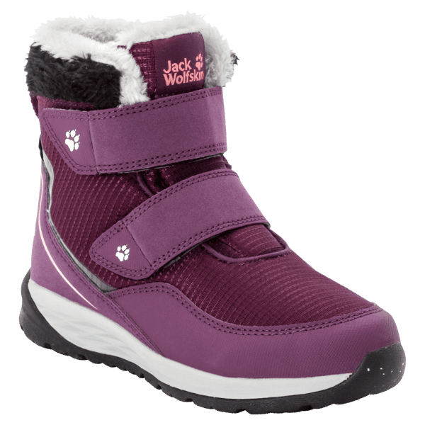 Collectie Paarse Jack Wolfskin Polar Wolf Texapore Mid Vc Winterlaarzen Voor Kinderen
