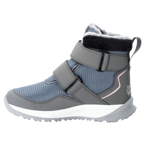 Nieuwe Kiezelwitte Kid's Polar Wolf Texapore Mid Vc Winterlaarzen Jack Wolfskin