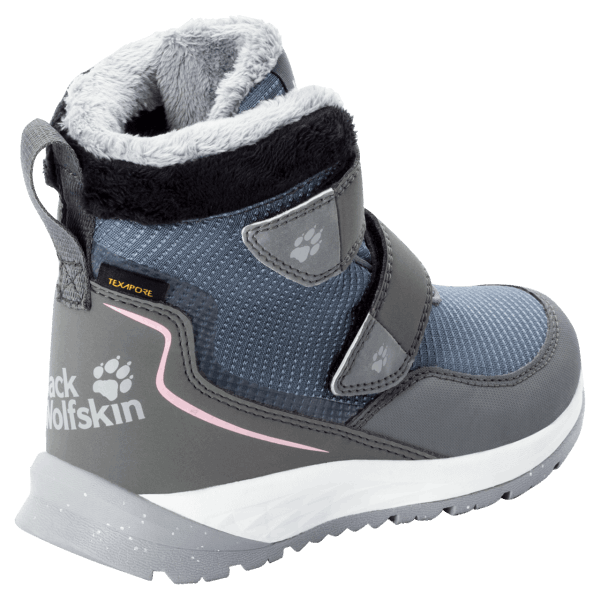 Nieuwe Kiezelwitte Kid's Polar Wolf Texapore Mid Vc Winterlaarzen Jack Wolfskin
