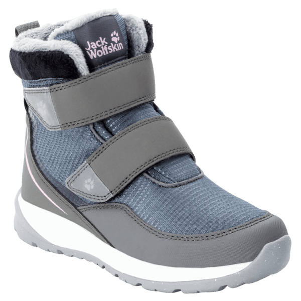Nieuwe Kiezelwitte Kid's Polar Wolf Texapore Mid Vc Winterlaarzen Jack Wolfskin
