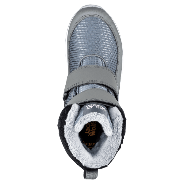 Nieuwe Kiezelwitte Kid's Polar Wolf Texapore Mid Vc Winterlaarzen Jack Wolfskin