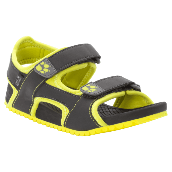 Outfresh Deluxe Kindersandaal Phantom-lime Jack Wolfskin Merk