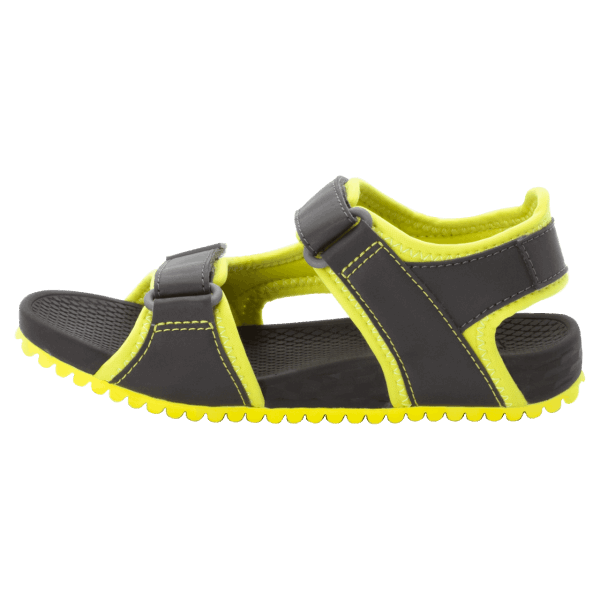 Outfresh Deluxe Kindersandaal Phantom-lime Jack Wolfskin Merk