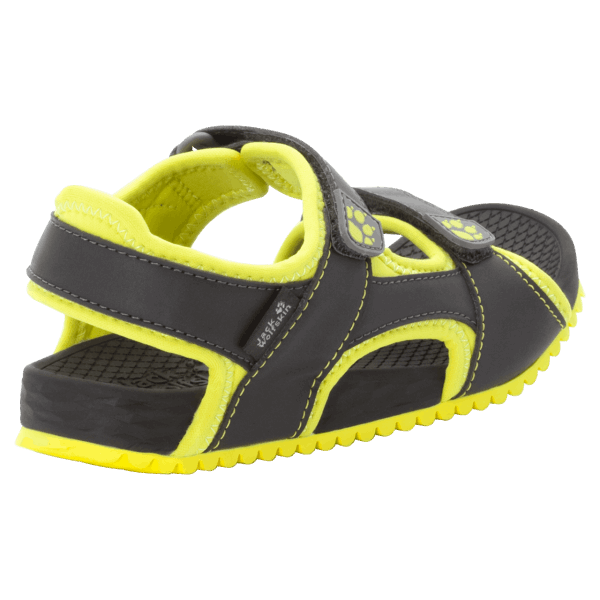 Outfresh Deluxe Kindersandaal Phantom-lime Jack Wolfskin Merk