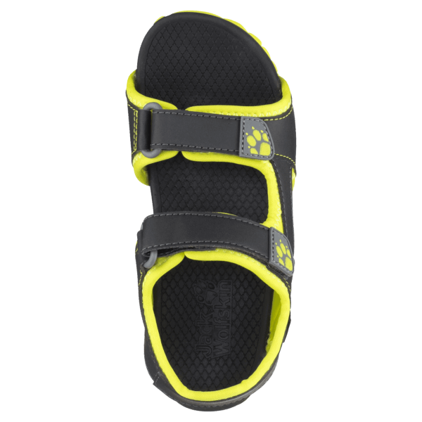 Outfresh Deluxe Kindersandaal Phantom-lime Jack Wolfskin Merk