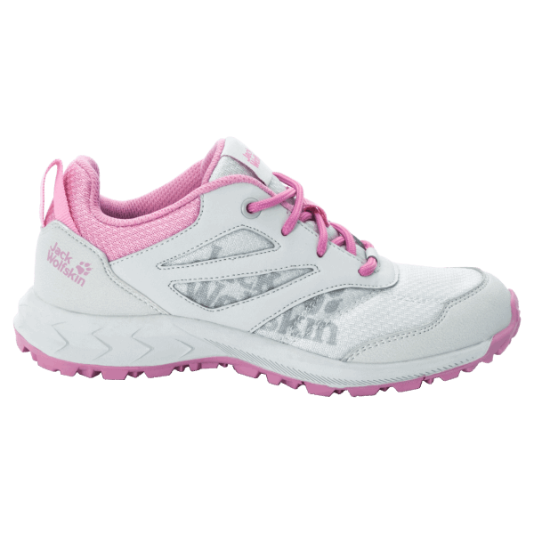Jack Wolfskin Collectie Grijs Roze Kid's Woodland Laag