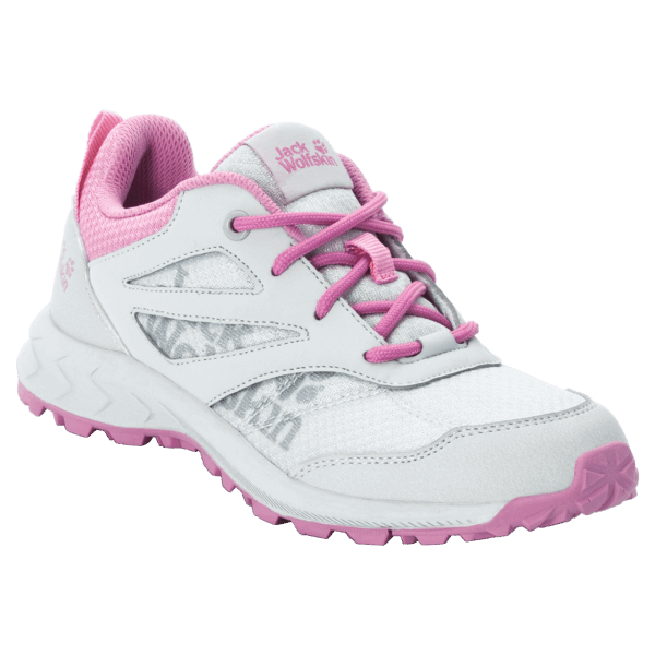 Jack Wolfskin Collectie Grijs Roze Kid's Woodland Laag